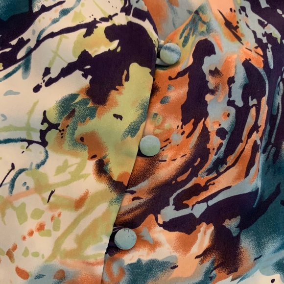 KYLEE T Strap Watercolor Abstract Tank Top Sz S - Picture 7 of 10